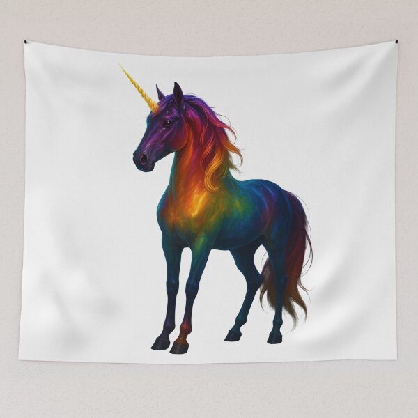 Item preview, Glowing Rainbow Unicorn designed and sold by GloriousArtSKD.