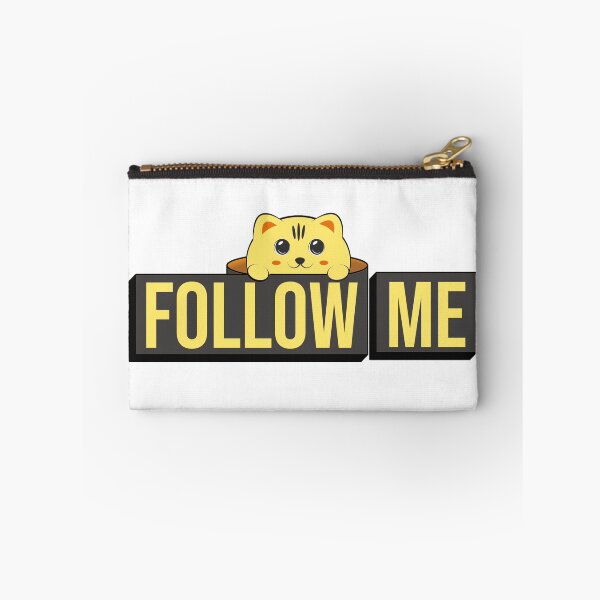 Item preview,  Follow Me with Cat – Bold and Playful Quote Design for Leaders, Dreamers, and Trendsetters designed and sold by ArtsyExplorer.