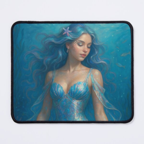 Item preview, Iridescent Mermaid with Message in a Bottle designed and sold by Jill Anne Designs.