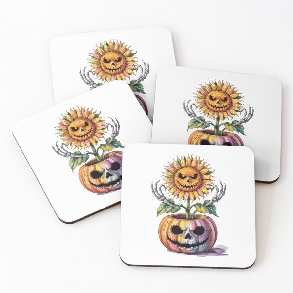 Item preview, scary halloween sunflower designed and sold by jkrphoto.
