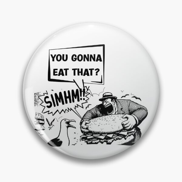 Item preview, You Gonna Eat That? – Funny Retro Comic Seagull Sandwich designed and sold by Fragy72.