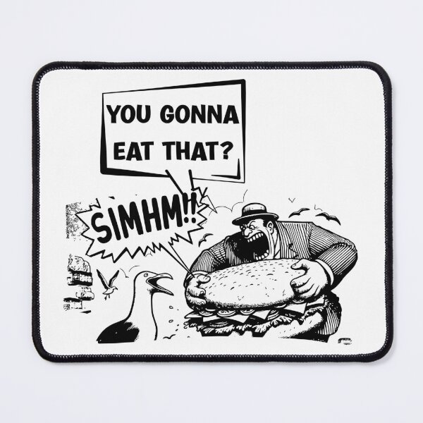 Item preview, You Gonna Eat That? – Funny Retro Comic Seagull Sandwich designed and sold by Fragy72.
