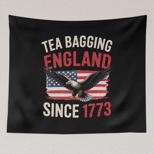 Item preview, Tea Bagging England Since 1773 4th Of July Vintage Retro designed and sold by BakeryDozen.