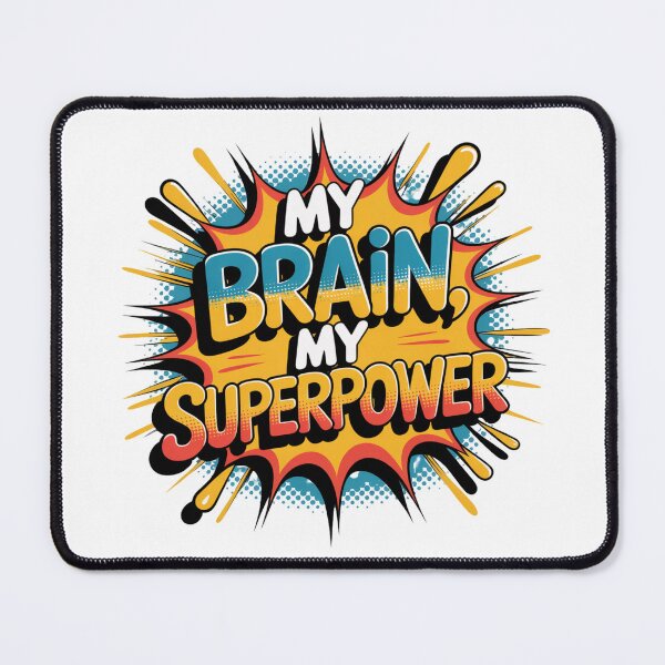 Item preview, My Brain My Superpower PNG designed and sold by theartfulaspie.