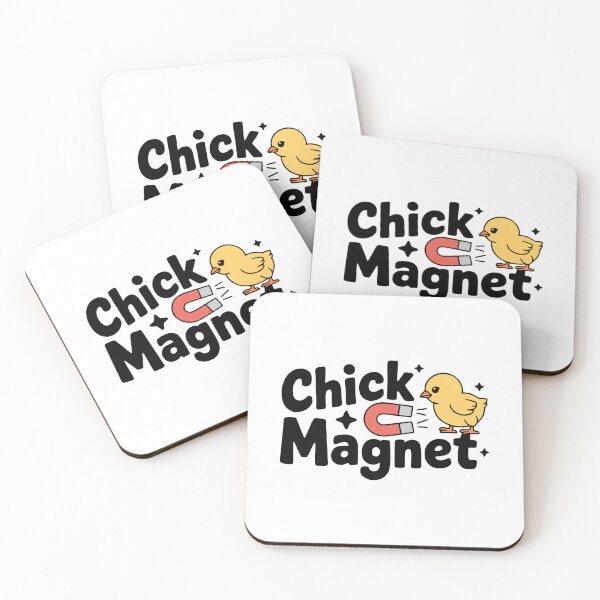 Item preview, Chick Magnet! Cute Chick Pun designed and sold by PMCreative.