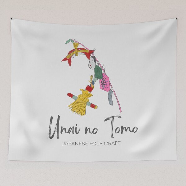 Item preview, Lucky Charm Garland – Japanese Folk Ornament from Unai no Tomo Series (Meiji Art) designed and sold by tokomoroJP.