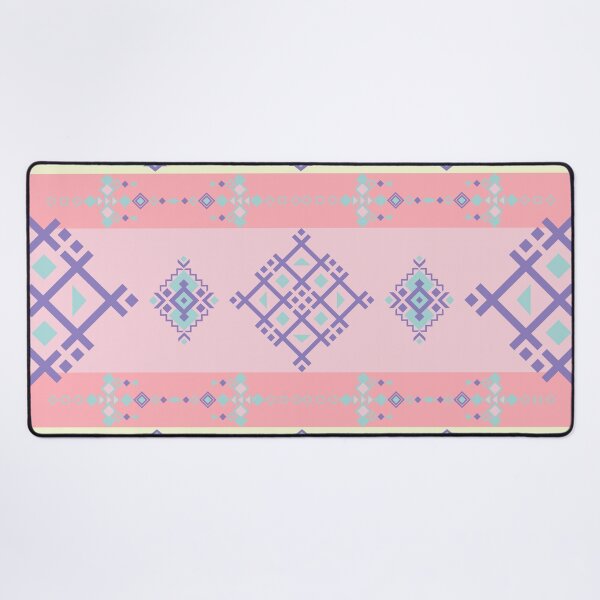 Item preview, Pastel Geometric Ethnic Pattern Striped Textile Design with Tribal Motifs designed and sold by Crispifly.