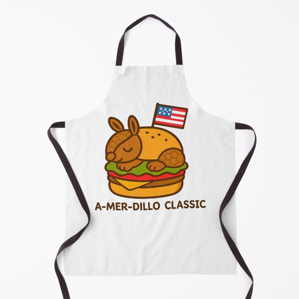 Item preview, A-MER-DILLO Classic | Cute Armadillo Burger T-Shirt designed and sold by BambaKchula.