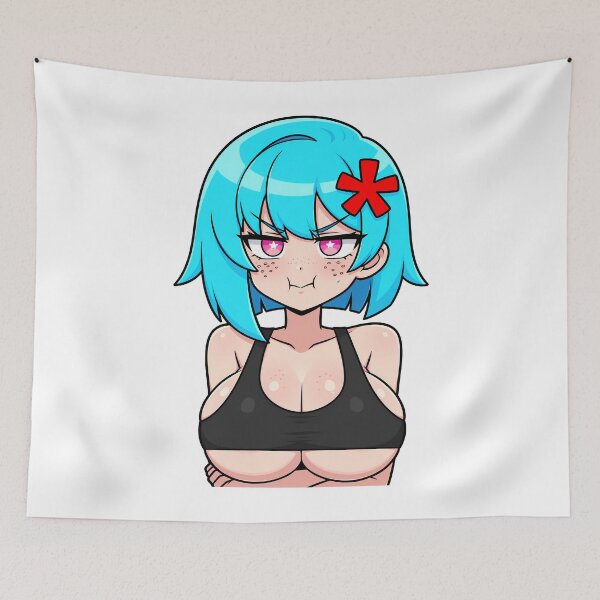 Item preview, Cute Angry Anime Girl Sticker – Kumi (Original Character Art) designed and sold by Kumi-dsgn.