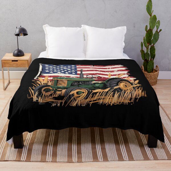 Item preview, Tractor American Flag Patriotic Farming 4th of July designed and sold by BakeryDozen.