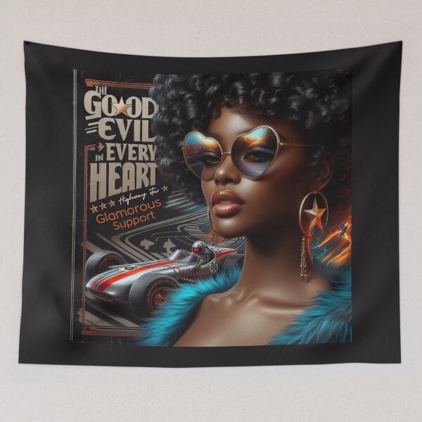 Item preview, Retro Racer Glamour Heart designed and sold by Voodoo Store Paranormal Collections.