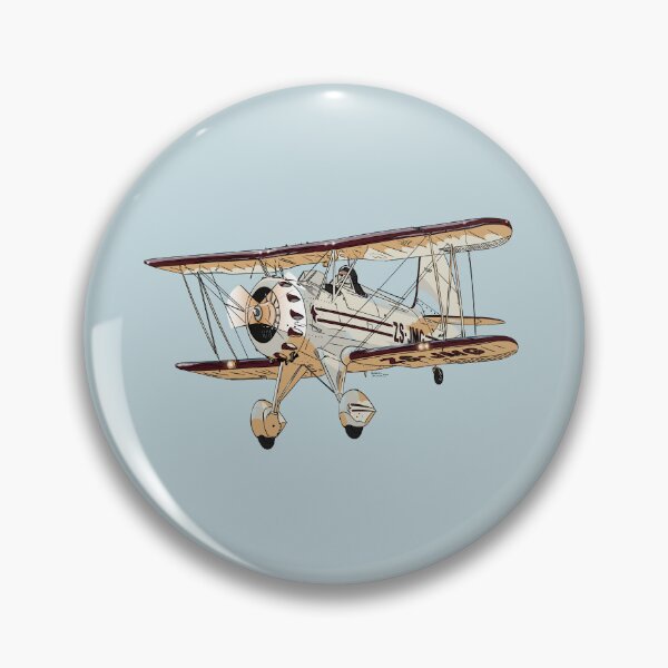 Item preview, Waco Classic Aircraft Digital Illustration designed and sold by GeraldSmithArt.