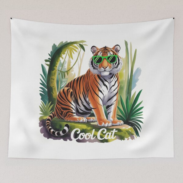 Item preview, Cool Watercolor Tiger designed and sold by ArtQueen777.
