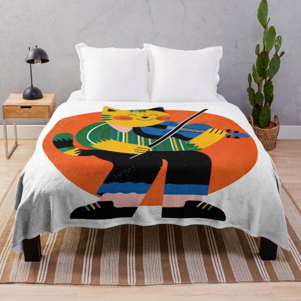 Item preview, Whimsical Cat Virtuoso – A Symphony in Color designed and sold by ForeverPrintsOK.