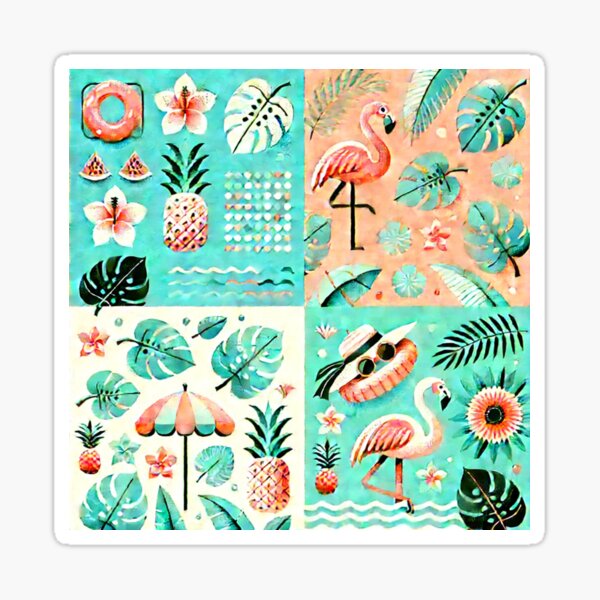 Item preview, Tropical Mosaic Whimsy designed and sold by Oonward2021.
