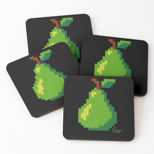 Item preview, Pear fruit 8-bit Pixel Art designed and sold by EmsiPrintVault.