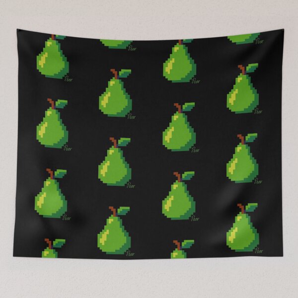 Item preview, Pear fruit 8-bit Pixel Art designed and sold by EmsiPrintVault.