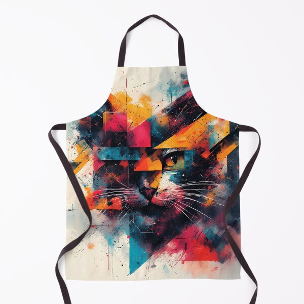 Artikelvorschau, Katze Buntes Abstraktes Design E1A0003 entworfen und verkauft von Ekeinekeke.