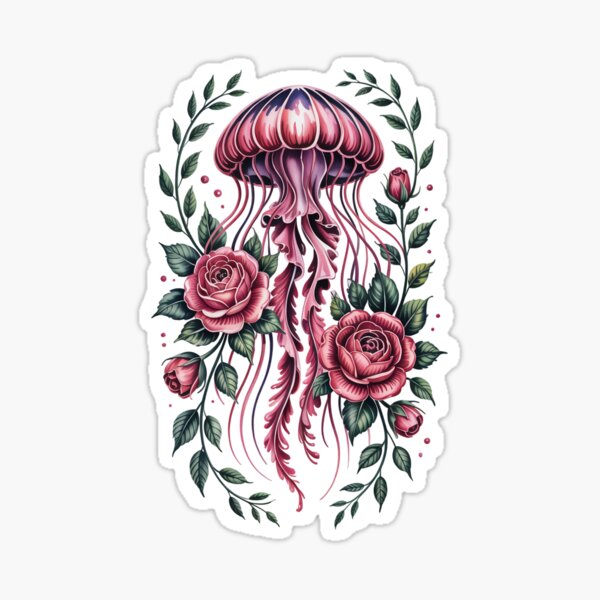 Item preview, jellyfish and roses designed and sold by jkrphoto.