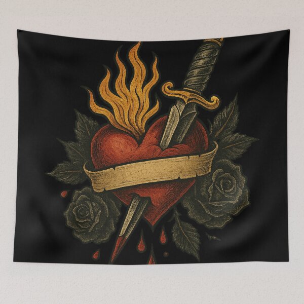 Item preview, Pierced Heart for Roses designed and sold by LevelUpLab.
