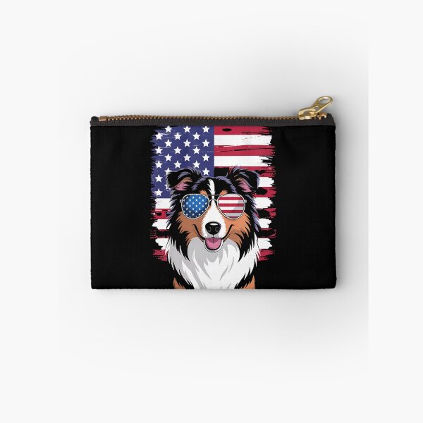 Item preview, USA America Flag Rough Collie Dog 4th of July Patriotic designed and sold by BakeryDozen.