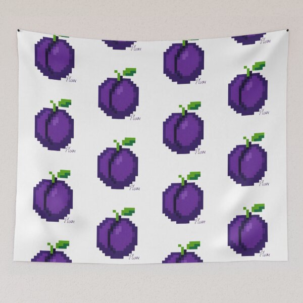 Item preview, Plum fruit 8-bit Pixel Art designed and sold by EmsiPrintVault.