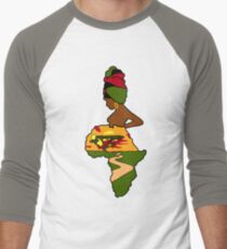 Camiseta ¾ bicolor para hombre Madre África