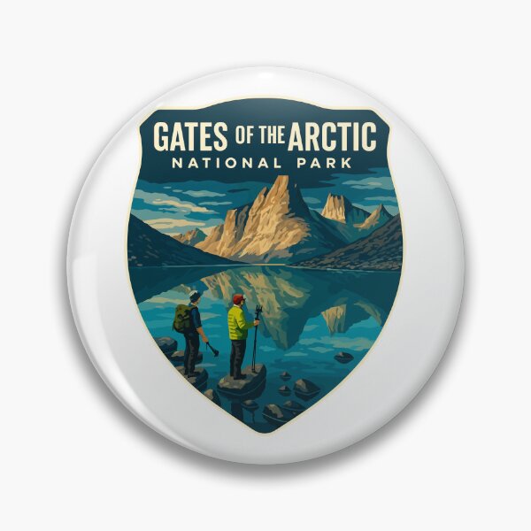 Item preview, Gates of the Arctic National Park Retro Wilderness Sticker designed and sold by Ismeal Von.