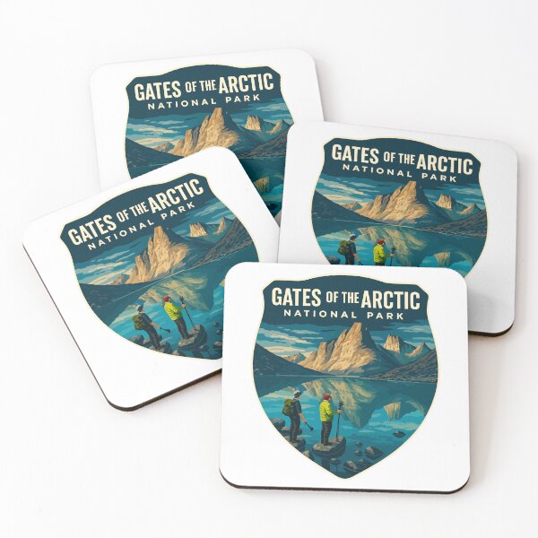 Item preview, Gates of the Arctic National Park Retro Wilderness Sticker designed and sold by Ismeal Von.