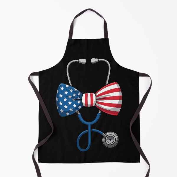 Item preview, USA Flag Stethoscope Coquette Bow 4th of July RN Nursing designed and sold by BakeryDozen.