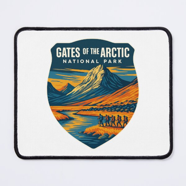Item preview, Gates of the Arctic National Park Retro Wilderness Sticker designed and sold by Ismeal Von.
