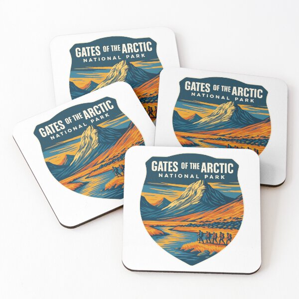 Item preview, Gates of the Arctic National Park Retro Wilderness Sticker designed and sold by Ismeal Von.