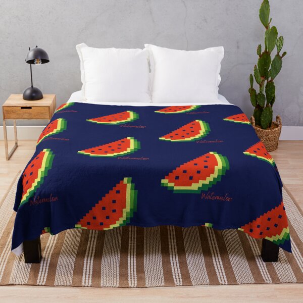 Item preview, Watermelon fruit 8-bit Pixel Art designed and sold by EmsiPrintVault.