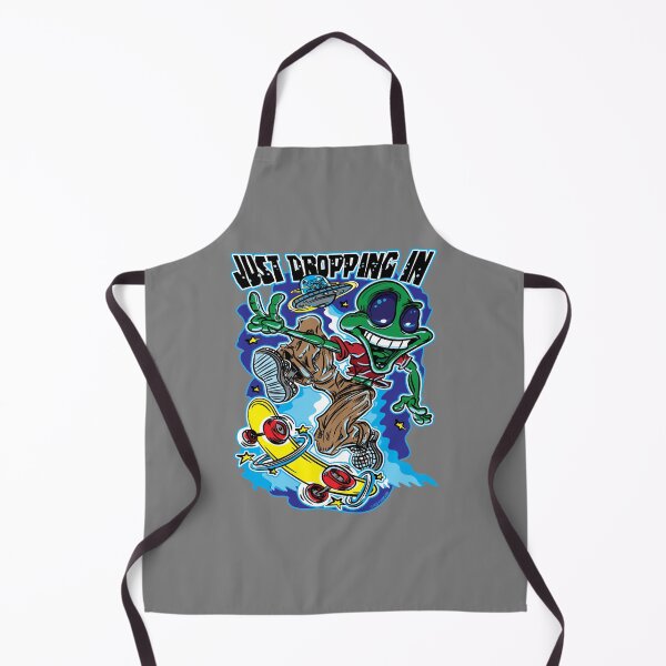 Item preview, Just Dropping In, Alien Skateboarder designed and sold by eShirtLabs.