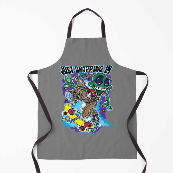 Item preview, Just Dropping In, Alien Skateboarder designed and sold by eShirtLabs.