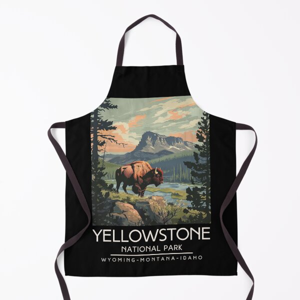 Item preview, A Vintage Illustration of Yellowstone National Park - US designed and sold by GoodOldVintage.