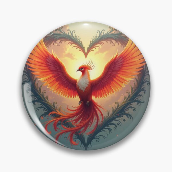 Item preview, Phoenix With A Heart Art designed and sold by Planetporridge.
