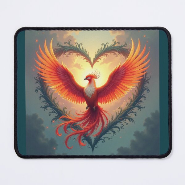 Item preview, Phoenix With A Heart Art designed and sold by Planetporridge.