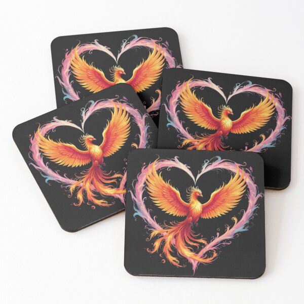 Item preview, Phoenix With A Heart Artwork designed and sold by Planetporridge.