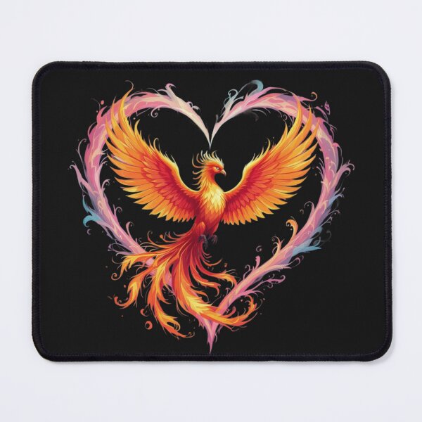 Item preview, Phoenix With A Heart Artwork designed and sold by Planetporridge.