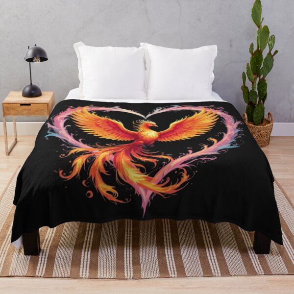 Item preview, Phoenix With A Heart Artwork designed and sold by Planetporridge.