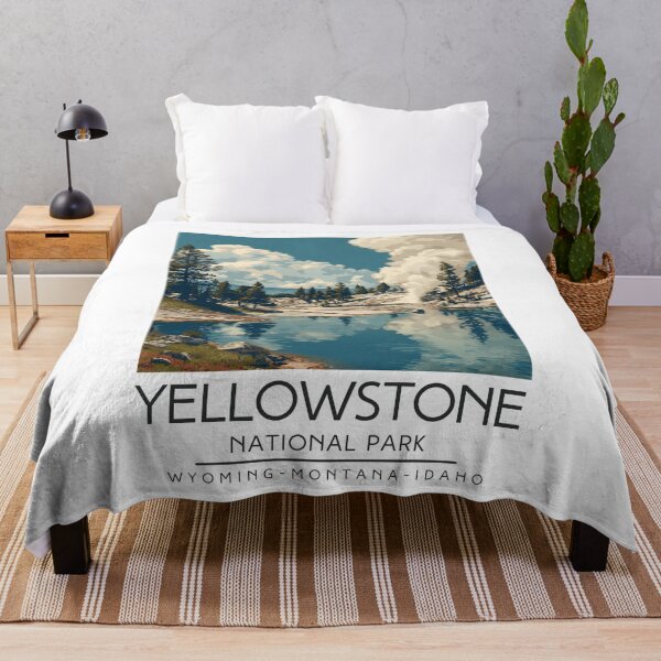 Item preview, A Vintage Illustration of Yellowstone National Park - US designed and sold by GoodOldVintage.