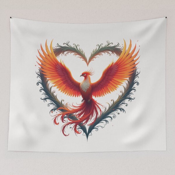 Item preview, Phoenix With A Heart Design designed and sold by Planetporridge.