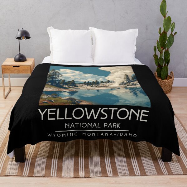 Item preview, A Vintage Illustration of Yellowstone National Park - US designed and sold by GoodOldVintage.