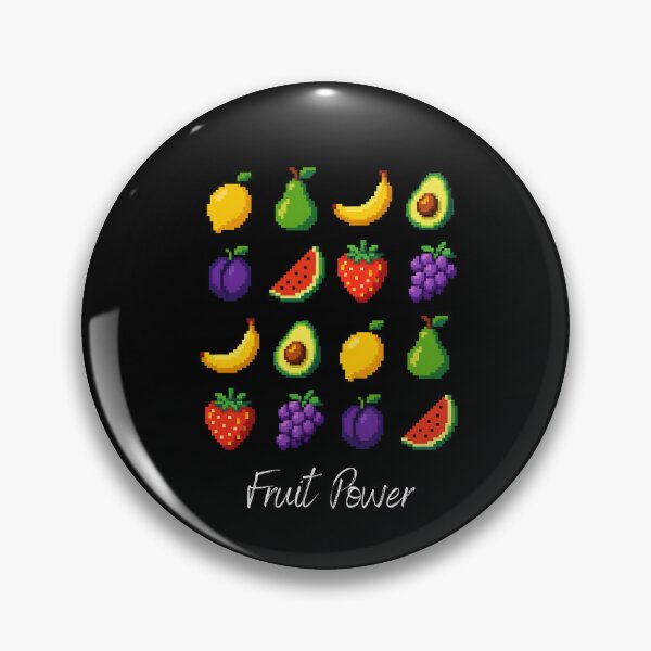 Item preview, Fruit mix 8-bit Pixel Art designed and sold by EmsiPrintVault.