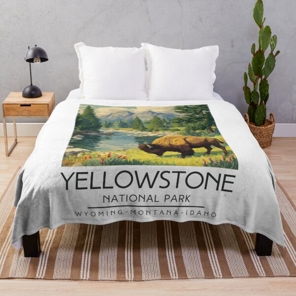 Item preview, A Vintage Illustration of Yellowstone National Park - US designed and sold by GoodOldVintage.