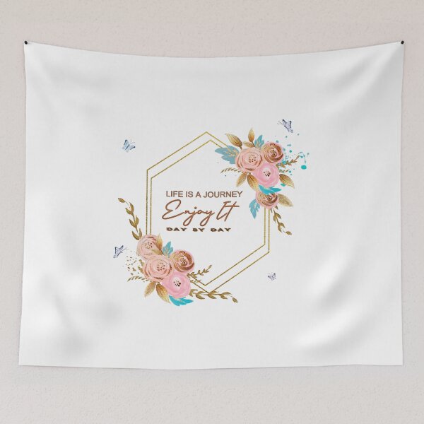 Item preview, Life is a journey, Enjoy it day by day - Christian Quote designed and sold by Dailywalker22.