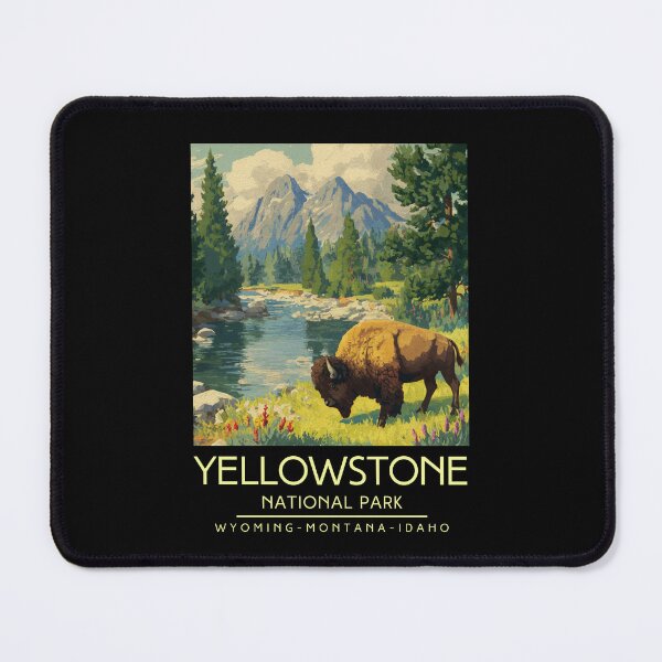 Item preview, A Vintage Illustration of Yellowstone National Park - US designed and sold by GoodOldVintage.
