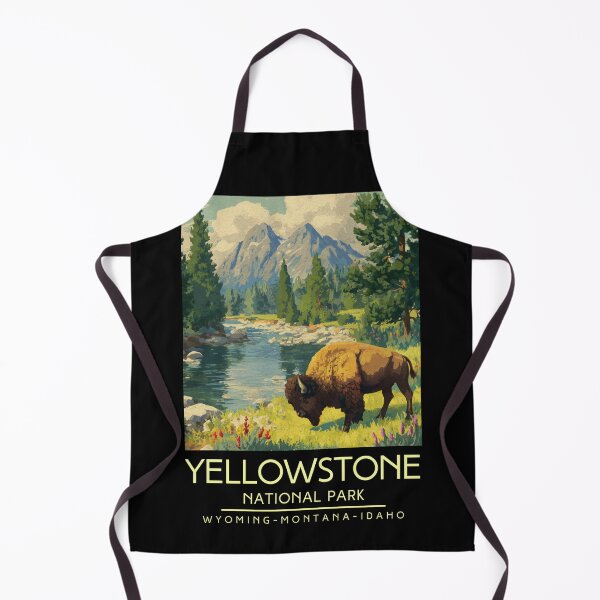 Item preview, A Vintage Illustration of Yellowstone National Park - US designed and sold by GoodOldVintage.