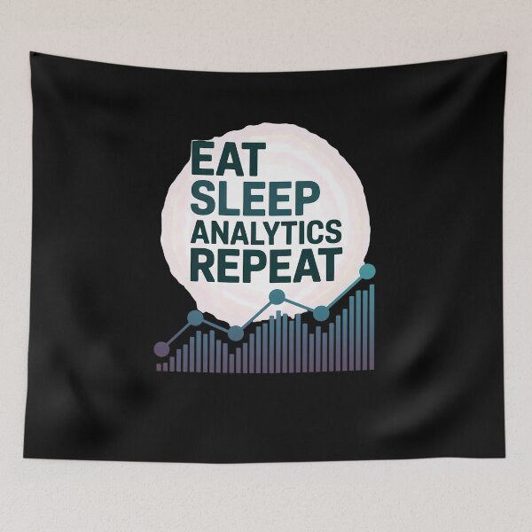 Item preview, Eat sleep analytics repeat designed and sold by belladesign7.